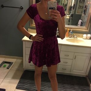 **SOLD** Purple/pink flirty skater dress